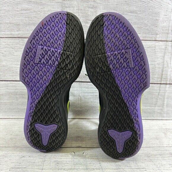 Nike Mamba Fury Kobe Bryant Low Top Sneakers CK2087 003 Black,Lemon Venom Sz.8.5 - Picture 6 of 8